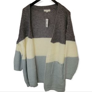 Women's Weekend Suzanne Betro Knit Sweater Cardigan Size 1X/2X